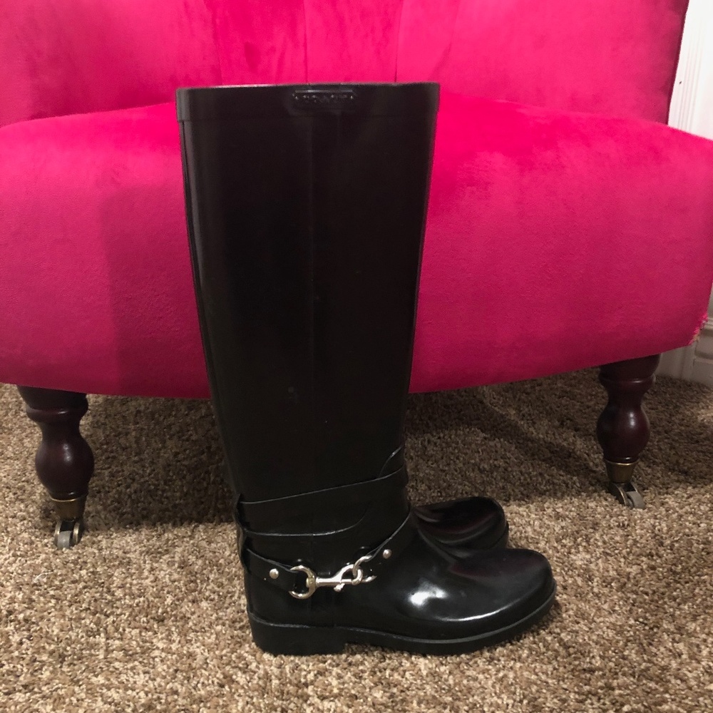 Coach Tall Rain Boots